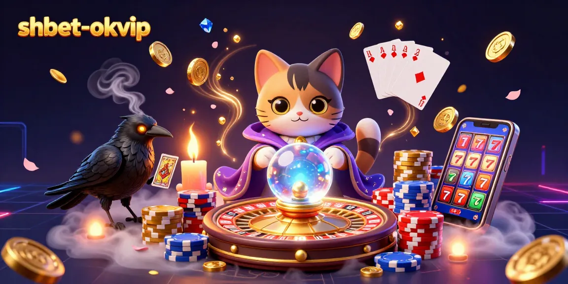 Experience the thrill of shbet-okvip with dynamic gaming action, featuring vibrant characters and casino elements.