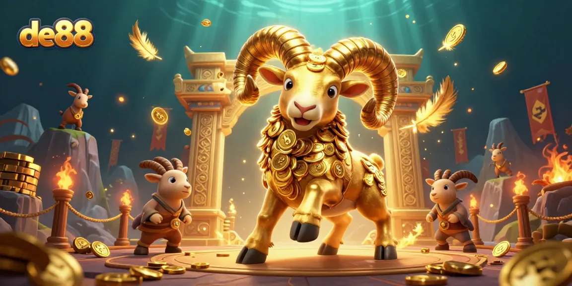 Experience thrilling de88 casino action with dynamic golden ram and rich gaming elements.